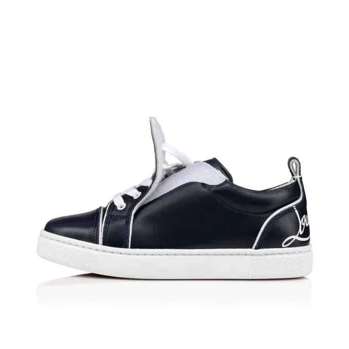 Funnyto – Sneakers basse – Pelle di vitello – Blu navy – Bambini Funnyto – Sneakers basse – Pelle di vitello – Blu navy – Bambini