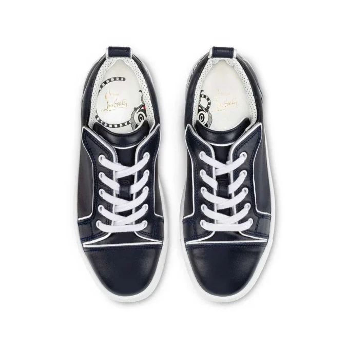 Funnyto – Sneakers basse – Pelle di vitello – Blu navy – Bambini Funnyto – Sneakers basse – Pelle di vitello – Blu navy – Bambini