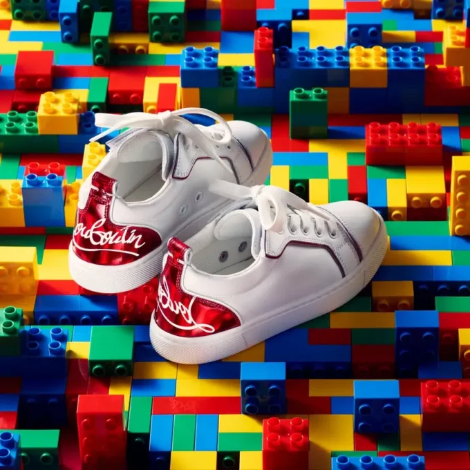 Funnyto – Sneakers basse – Pelle di vitello – Loubi – Bambini
