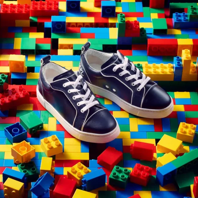 Funnyto – Sneakers – Pelle di vitello – Blu navy – Bambini Funnyto – Sneakers – Pelle di vitello – Blu navy – Bambini