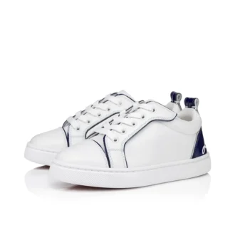 Funnyto – Sneakers – Pelle di vitello e pelle di vitello verniciata – Bianco – Bambini