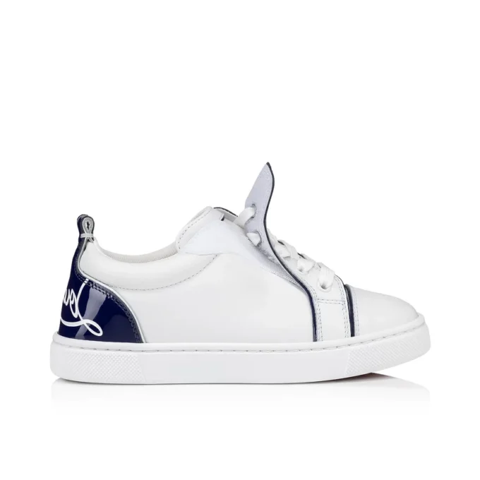 Funnyto – Sneakers – Pelle di vitello e pelle di vitello verniciata – Bianco – Bambini Funnyto – Sneakers – Pelle di vitello e pelle di vitello verniciata – Bianco – Bambini
