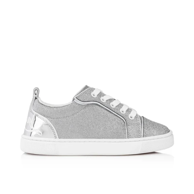Funnyto – Sneakers – Pelle di vitello glitterata – Argento – Bambini Funnyto – Sneakers – Pelle di vitello glitterata – Argento – Bambini