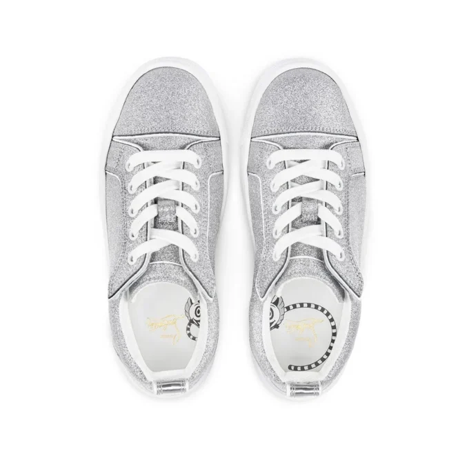 Funnyto – Sneakers – Pelle di vitello glitterata – Argento – Bambini Funnyto – Sneakers – Pelle di vitello glitterata – Argento – Bambini