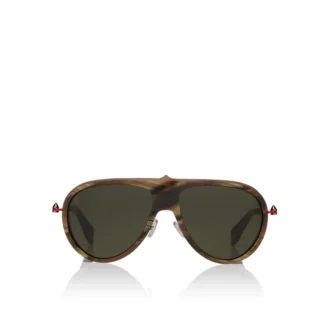 Greggo Lb0004 – Occhiali da sole – Metallo – Corno marrone