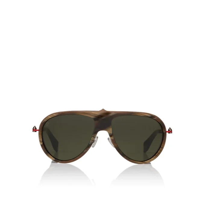 Greggo Lb0004 – Occhiali da sole – Metallo – Corno marrone