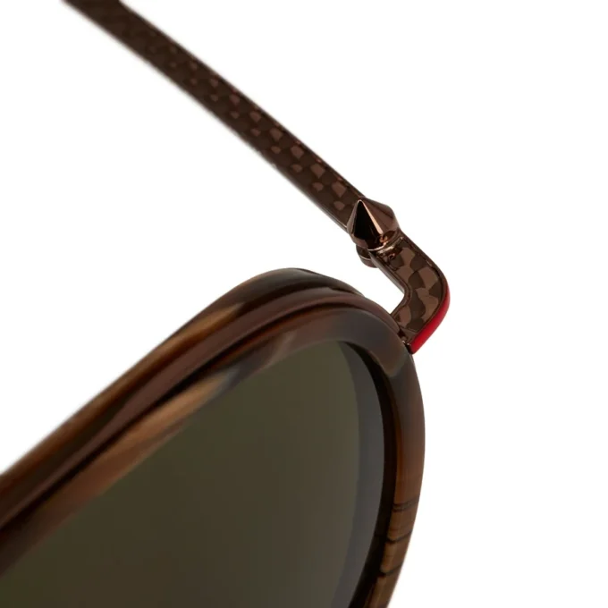 Greggo Lb0004 – Occhiali da sole – Metallo – Corno marrone