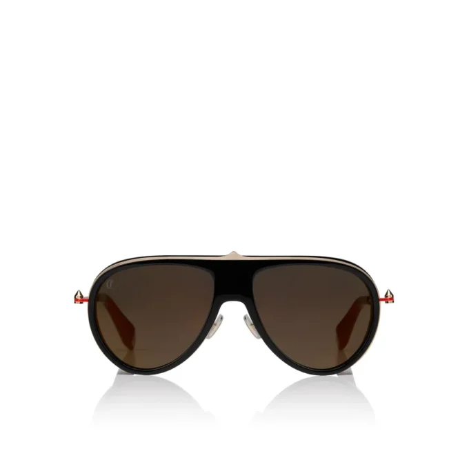 Greggo Lb0004 – Occhiali da sole – Metallo – Nero fumé