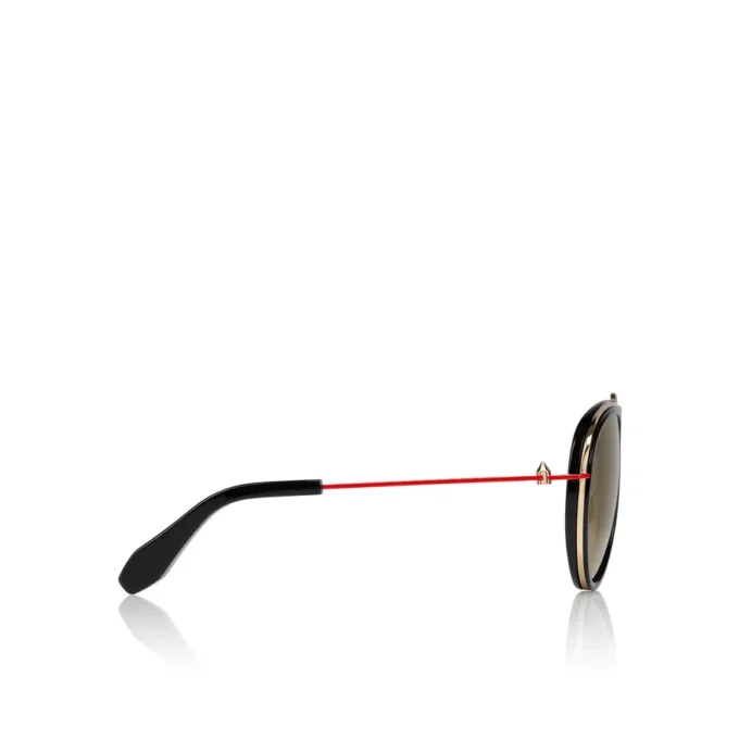 Greggo Lb0004 – Occhiali da sole – Metallo – Nero fumé