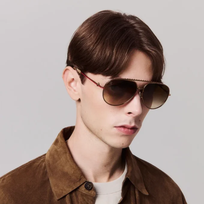 Greggo Lb0029 – Occhiali da sole – Metallo – Bronzo scuro