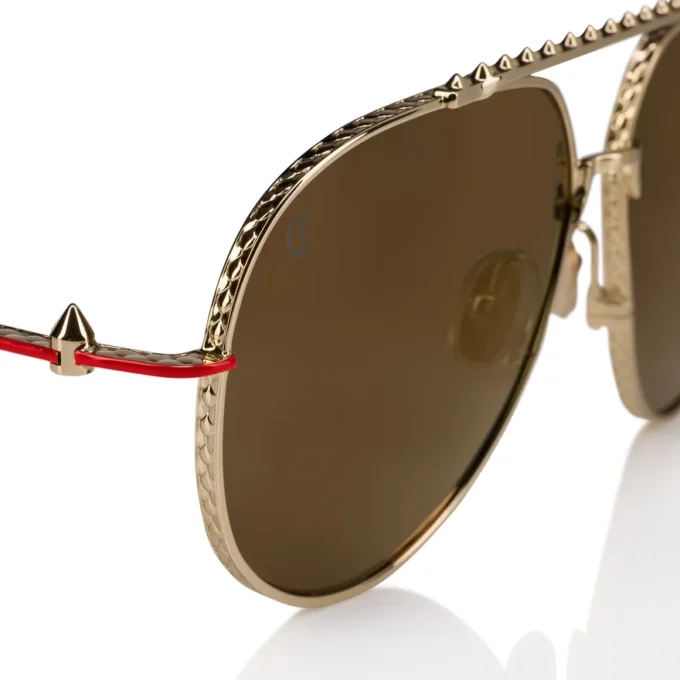 Greggo Lb0029 – Occhiali da sole – Metallo – Oro fumé