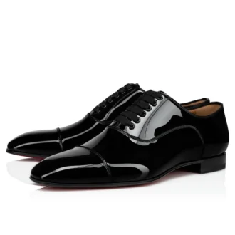 Greggo – Oxford – Pelle di vitello verniciata – Nero – Uomo Greggo – Oxford – Pelle di vitello verniciata – Nero – Uomo