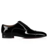 Greggo – Oxford – Pelle di vitello verniciata – Nero – Uomo
