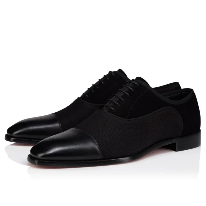 Greggory – Scarpe Oxford – Pelle di vitello, twill di cotone e velluto di vitello – Nero – Uomo Greggory – Scarpe Oxford – Pelle di vitello, twill di cotone e velluto di vitello – Nero – Uomo