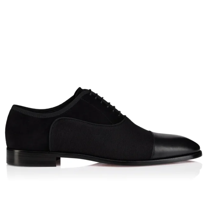 Greggory – Scarpe Oxford – Pelle di vitello, twill di cotone e velluto di vitello – Nero – Uomo Greggory – Scarpe Oxford – Pelle di vitello, twill di cotone e velluto di vitello – Nero – Uomo