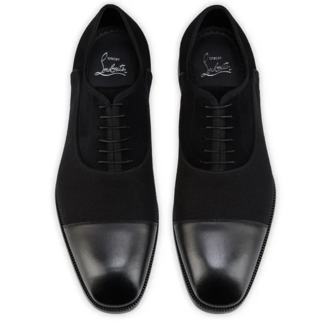 Greggory – Scarpe Oxford – Pelle di vitello, twill di cotone e velluto di vitello – Nero – Uomo Greggory – Scarpe Oxford – Pelle di vitello, twill di cotone e velluto di vitello – Nero – Uomo