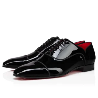 Greggy Chick – Scarpe stringate – Vitello verniciato – Nero – Uomo Greggy Chick – Scarpe stringate – Vitello verniciato – Nero – Uomo