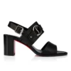 Her in Roma – Sandali con tacco da 70 mm – Pelle di vitello cerata – Nero – Donna Her in Roma – Sandali con tacco da 70 mm – Pelle di vitello cerata – Nero – Donna