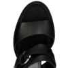 Her in Roma – Sandali con tacco da 70 mm – Pelle di vitello cerata – Nero – Donna Her in Roma – Sandali con tacco da 70 mm – Pelle di vitello cerata – Nero – Donna