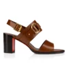 Her in Roma – Sandali da 70 mm – Pelle di vitello patinata – Carmine scuro – Donna Her in Roma – Sandali da 70 mm – Pelle di vitello patinata – Carmine scuro – Donna