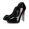Hot Chick Alta – Décolleté con punta aperta da 120 mm – Pelle di vitello verniciata – Nero – Donna Hot Chick Alta – Décolleté con punta aperta da 120 mm – Pelle di vitello verniciata – Nero – Donna