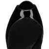 Hot Chick Alta – Décolleté con punta aperta da 120 mm – Pelle di vitello verniciata – Nero – Donna Hot Chick Alta – Décolleté con punta aperta da 120 mm – Pelle di vitello verniciata – Nero – Donna