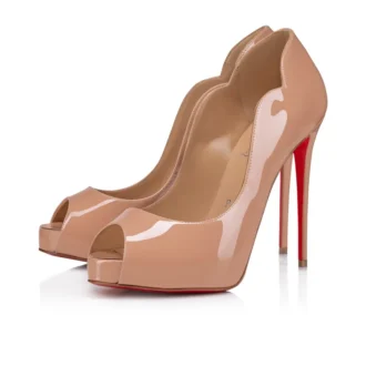 Hot Chick Alta – Décolleté open-toe da 120 mm – Pelle di vitello verniciata – Blush – Donna Hot Chick Alta – Décolleté open-toe da 120 mm – Pelle di vitello verniciata – Blush – Donna