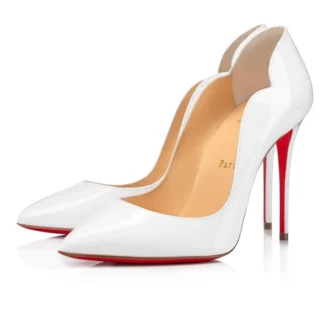 Hot Chick – Décolleté 100 mm – Pelle di vitello verniciata – Bianco – Donna Hot Chick – Décolleté 100 mm – Pelle di vitello verniciata – Bianco – Donna