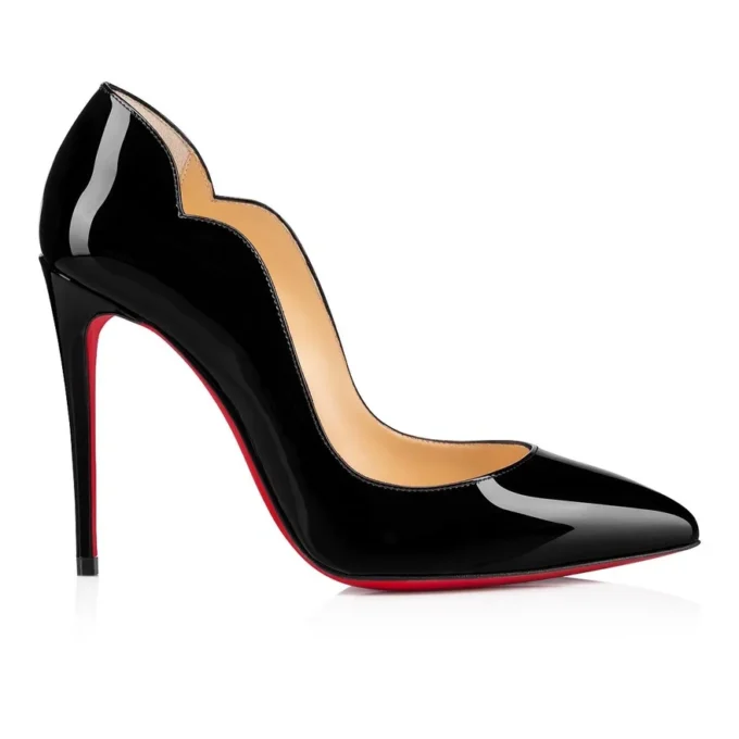 Hot Chick – Décolleté 100 mm – Pelle di vitello verniciata – Nero – Donna