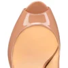 Hot Chick Sling Alta – Décolleté con cinturino posteriore da 120 mm – Pelle di vitello verniciata – Blush – Donna