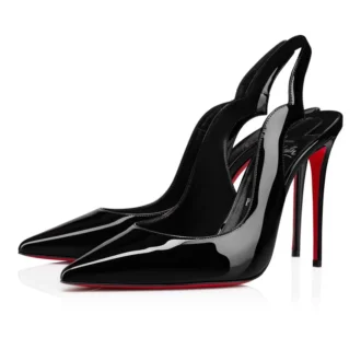 Hot Chick Sling – Décolleté con cinturino posteriore da 100 mm – Pelle di vitello verniciata – Nero – Donna Hot Chick Sling – Décolleté con cinturino posteriore da 100 mm – Pelle di vitello verniciata – Nero – Donna