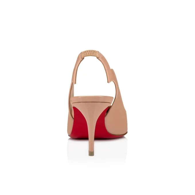 Hot Chick Sling – Décolleté con cinturino posteriore da 70 mm – Pelle di vitello verniciata – Blush – Donna