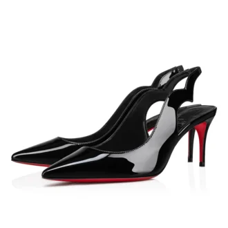 Hot Chick Sling – Décolleté con cinturino posteriore da 70 mm – Pelle di vitello verniciata – Nero – Donna Hot Chick Sling – Décolleté con cinturino posteriore da 70 mm – Pelle di vitello verniciata – Nero – Donna