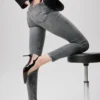 Hot Chick Sling – Décolleté con cinturino posteriore da 70 mm – Pelle di vitello verniciata – Nero – Donna