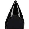 Hot Chick Sling – Décolleté con cinturino posteriore da 70 mm – Pelle di vitello verniciata – Nero – Donna