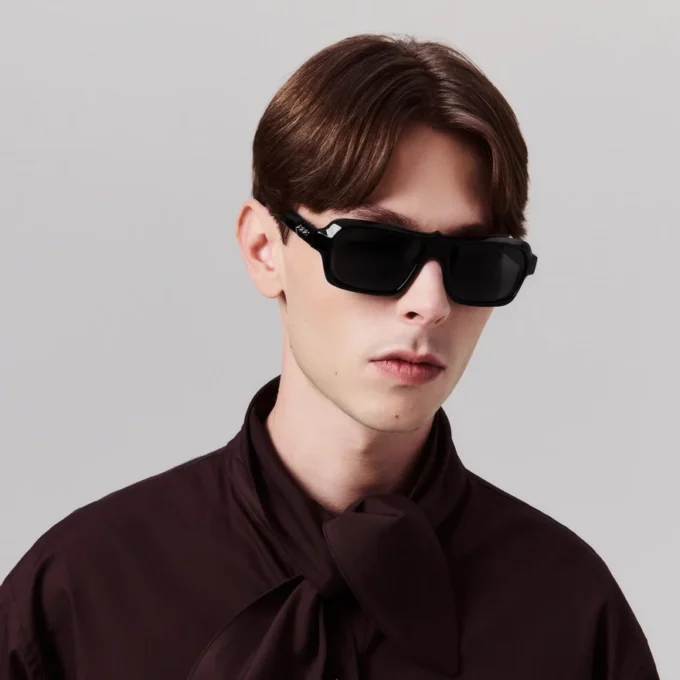 I nostri Georges Lb0027 – Occhiali da sole – Acetato – Nero lucido I nostri Georges Lb0027 – Occhiali da sole – Acetato – Nero lucido