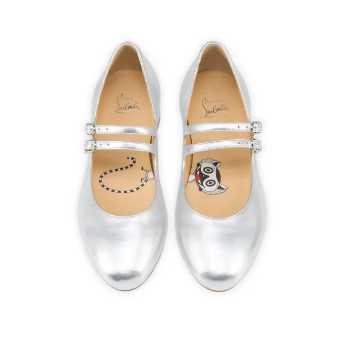 Jane Fille – Ballerine – Pelle nappa laminata – Argento – Bambini Jane Fille – Ballerine – Pelle nappa laminata – Argento – Bambini