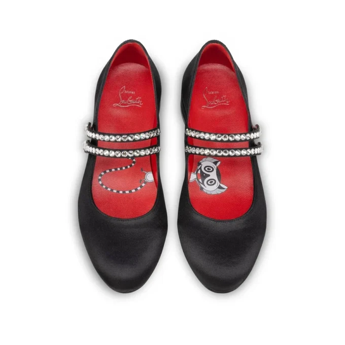 Jane Fille – Ballerine – Raso crepe – Nero – Bambini Jane Fille – Ballerine – Raso crepe – Nero – Bambini