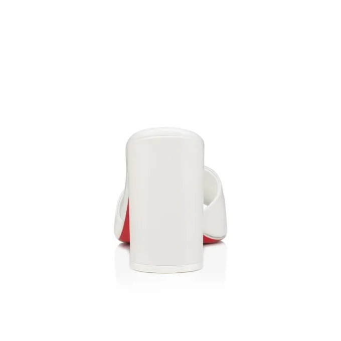 Jane Mule – Mules 85 mm – Pelle di agnello nappa – Bianco – Donna Jane Mule – Mules 85 mm – Pelle di agnello nappa – Bianco – Donna