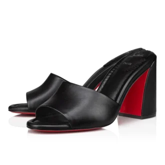 Jane Mule – Mules 85 mm – Pelle di agnello nappa – Nero – Donna Jane Mule – Mules 85 mm – Pelle di agnello nappa – Nero – Donna