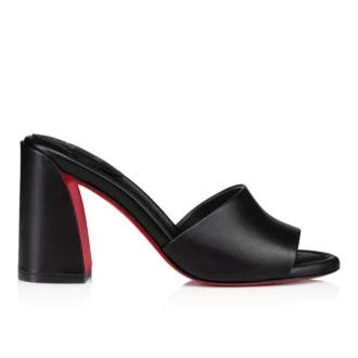 Jane Mule – Mules 85 mm – Pelle di agnello nappa – Nero – Donna Jane Mule – Mules 85 mm – Pelle di agnello nappa – Nero – Donna