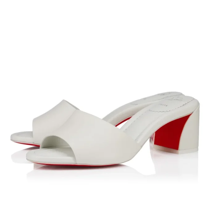 Jane Mule – Mules da 55 mm – Pelle nappa – Bianco – Donna Jane Mule – Mules da 55 mm – Pelle nappa – Bianco – Donna