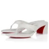 Janetonga – Infradito da 55 mm – Pelle di agnello nappa – Bianco – Donna