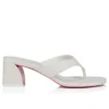 Janetonga – Infradito da 55 mm – Pelle di agnello nappa – Bianco – Donna