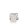Janetonga – Infradito da 55 mm – Pelle di agnello nappa – Bianco – Donna