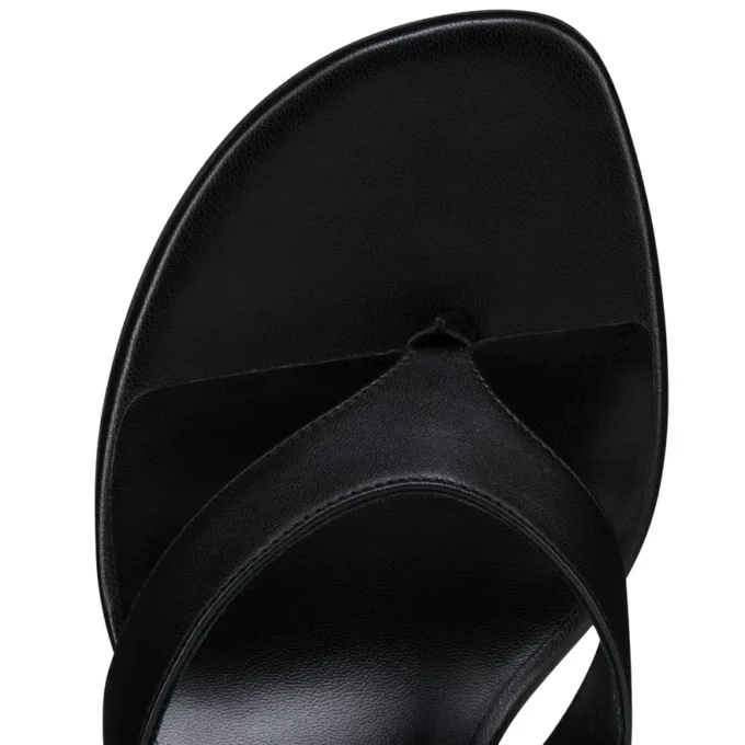 Janetonga – Infradito da 55 mm – Pelle di agnello nappa – Nero – Donna Janetonga – Infradito da 55 mm – Pelle di agnello nappa – Nero – Donna