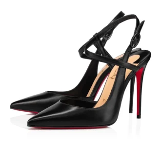 jenlove dcollet con cinturini da 100 mm pelle di capretto nero donna 1 330x330 - Jenlove - D&eacute;collet&eacute; con cinturini da 100 mm - Pelle di capretto - Nero - Donna