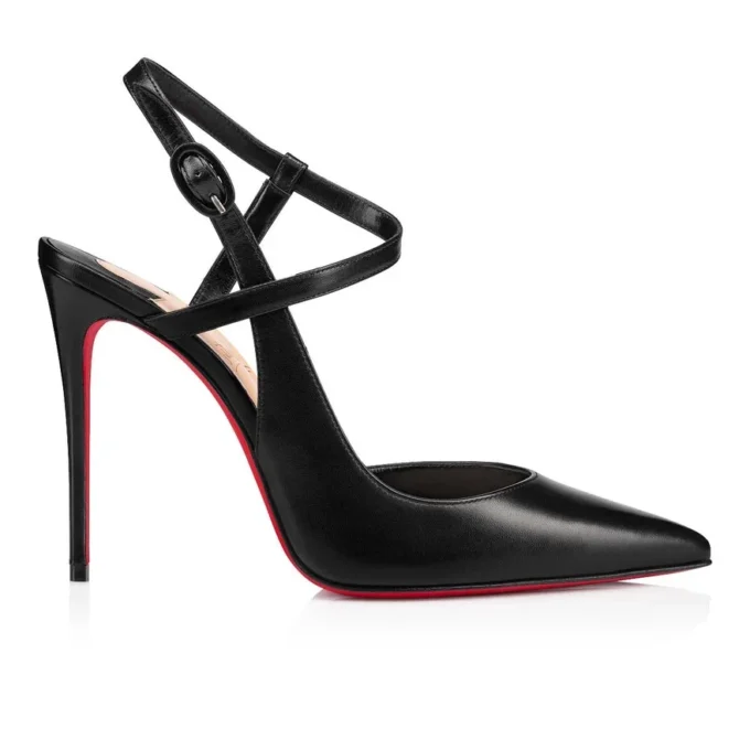 Jenlove – Décolleté con cinturini da 100 mm – Pelle di capretto – Nero – Donna Jenlove – Décolleté con cinturini da 100 mm – Pelle di capretto – Nero – Donna