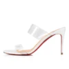 Just Nothing – Mules con tacco da 84 mm – Vitello verniciato e PVC – Bianco Just Nothing – Mules con tacco da 84 mm – Vitello verniciato e PVC – Bianco