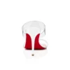 Just Nothing – Mules con tacco da 84 mm – Vitello verniciato e PVC – Bianco Just Nothing – Mules con tacco da 84 mm – Vitello verniciato e PVC – Bianco